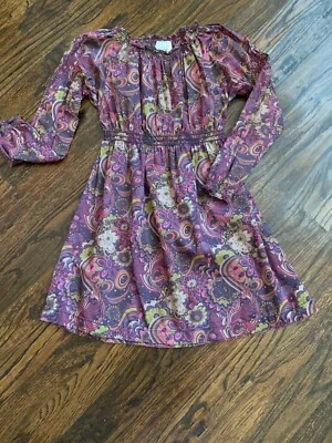 VESTIDO BOUTIQUE PEEK FLEUR DES CHAMPS púrpura floral manga 3/4 para niñas talla S 4/5 Foto 1 de 4