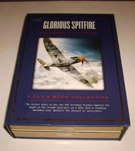 GLORIOUS SPITFIRE HB BOOK SPITFIRE & BATTLE OF BRITAIN DOUBLE DVD MS BOX SET - Picture 1 of 7