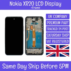 Nokia XR20 TA-1368 TA-1362 LCD Display Screen Digitizer Assembly + Frame - Picture 1 of 4