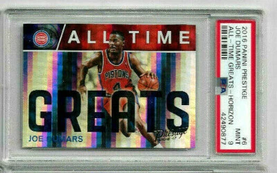 2016 Panini Prestige Joe Dumars All Time Greats Horizon PSA 9 - Image 1 of 2