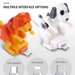 USB Humping Dog Micro Fast Charger Charging Cable For iPhone Funny Type-C Fit - Photo 1 sur 14