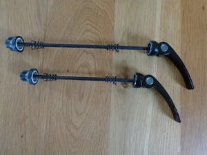 1x Satz Schnellspanner für Vorder- und Hinterrad schwarz mit Inbus Fahrrad - Bild 1 von 2