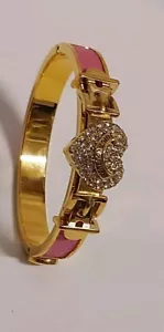Juicy Couture Armreif Brasselet Rhinestones Heart Belt Vintage Armband - Bild 1 von 10