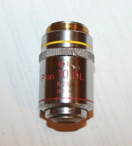 Nikon Ph1 Plan DL 10x /0.25 160/- Phase Contrast Microscope Objective Lens - Picture 1 of 5