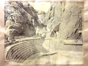 Fotografía de albúmina TANQUES DE AGUA ADÉN 10,75 pulgadas x 8,50 pulgadas - Imagen 1 de 6