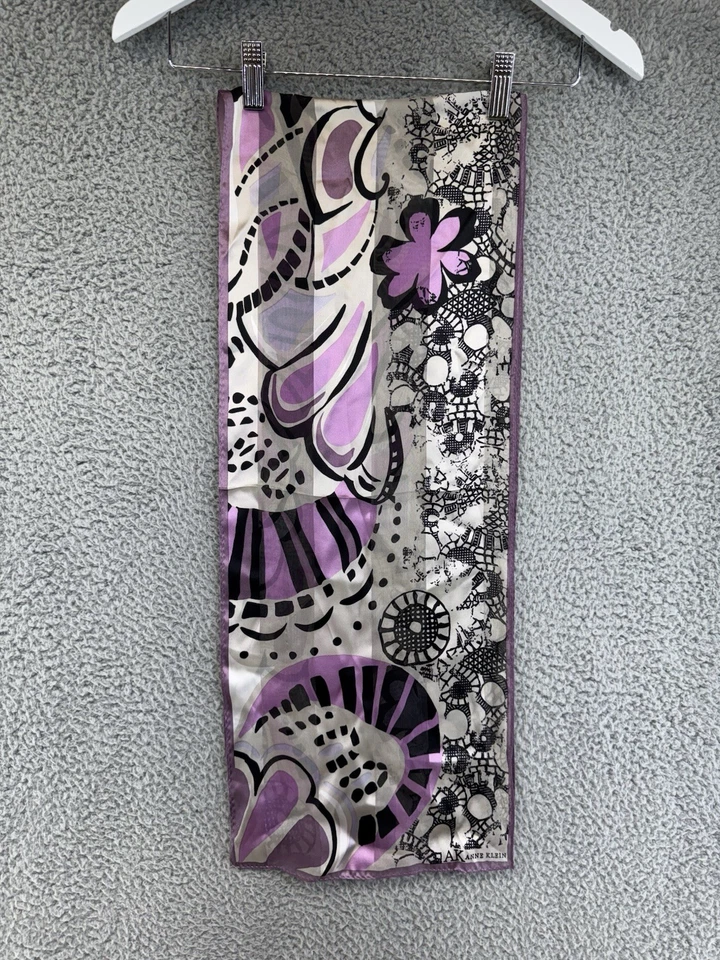 AK Anne Klein Multicolored Long Rectangle Scarf POG - Image 1 of 4
