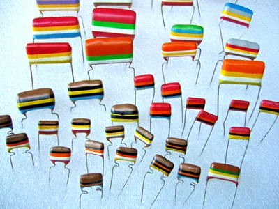 Condensador Mullard Tropical Fish Philips C280 2.2uf 250V 0.47uf 0.22uf 1.5uf Foto 1 de 4