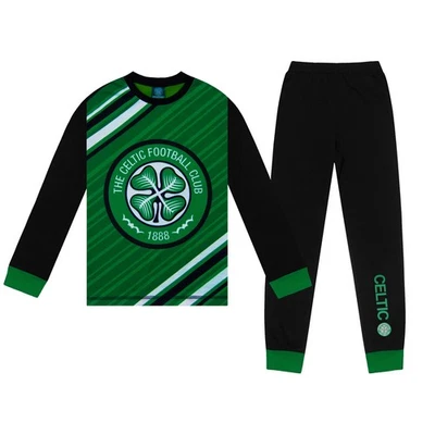 Celtic FC Boys Pyjamas Long Sublimation OFFICIAL Football Gift
