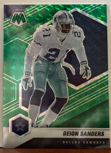 Deion Sanders 2021 Panini Mosaic GREEN MOSAIC PRIZM #63 F11 - Picture 1 of 1