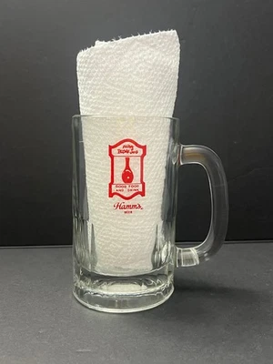 RARO Vintage Illini Brown Jarra Hamm's Taza de Cerveza Vidrio Universidad de Illinois Hamms Foto 1 de 4