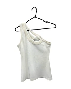 Good Condition Christopher Esber Women's White Asymmetric Neckline Tank Top Size - Picture 1 of 5