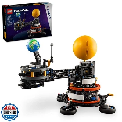 LEGO Technic Planet Earth and Moon in Orbit Building Set, Outer Space Birthda - Image 1 of 4