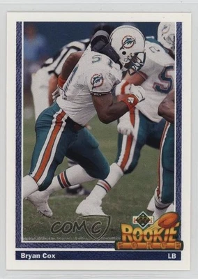 1991 Upper Deck Bryan Cox #607 Rookie RC - Image 1 of 2