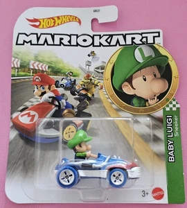 HOT WHEELS MARIOKART BABY LUIGI SNEAKER - Picture 1 of 2