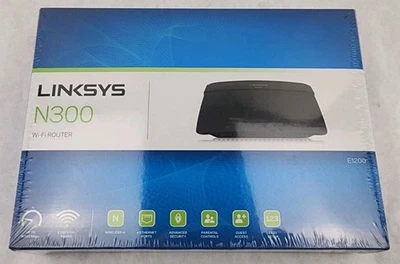 Linksys N300 WiFi Router E1200 NEW Sealed Wireless Internet 4-Port LAN - Image 1 of 2