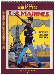 Asgard Press 2026 Vintage War Posters Deluxe Wall Calendar, 11"x15" - Picture 1 of 6