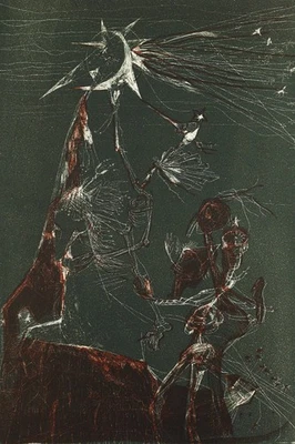 DDR/Nachwende. Untitled, 1997. Lithographie von Ursula GEFFERS handsigniert - Bild 1 von 3