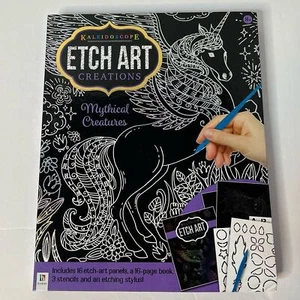 Kaleidoscope Etch Art Creations: Mythical Creatures - Hinkler Books NEW! - Picture 1 of 13
