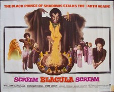 SCREAM BLACULA SCREAM half sheet movie poster 22x28 BLAXPLOITATION 1973