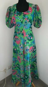 Robe longue vintage couturière en textile mélangé , des années 1970 - Imagen 1 de 10