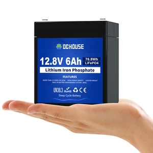 12V 6Ah LiFePO4 Battery Lithium Battery Lightweight for Toys Fish Finder,Scooter - Picture 1 of 9