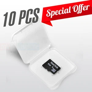 Lot of 10 MicroSD Card Protect Plastic Holder Jewel Case only (No Memory Card) - Picture 1 of 4