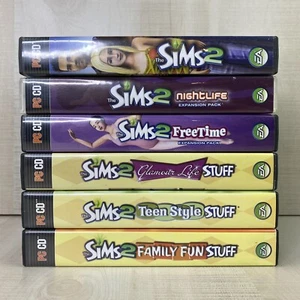 Die Sims 2 + 5 Erweiterungspacks PC CD-ROM Nachtleben, Freizeit, Glamour Leben + - Bild 1 von 10