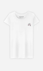 Women's Short Sleeve T-Shirt TCHIN TCHIN White Color - Picture 1 of 3