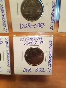2007 P Wyoming State Quarter Doubled Die Reverse #DDR-052 - Picture 1 of 3