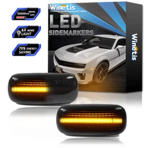 Upgrade Sequential Amber LED Side Marker Light For 2001-2009 Honda Civic - Picture 1 of 10
