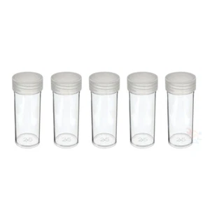 Edgar Marcus Quarter Round Coin Storage Tube Holders for US Quarters Qty: 5 - Picture 1 of 3