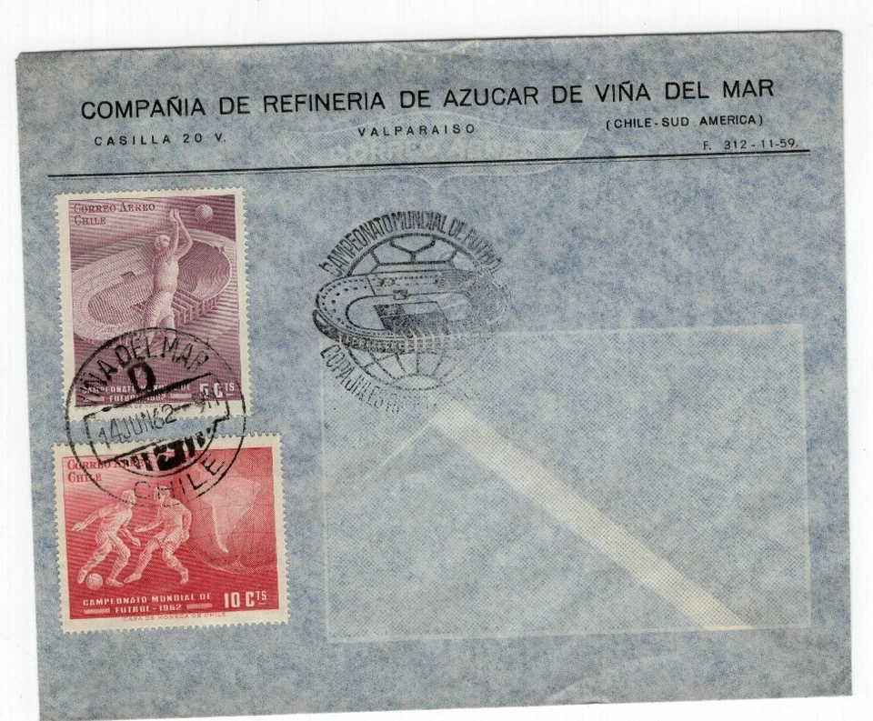 CHILE 1962 14 Jun Viña del Mar Fútbol Fútbol Campeonato Mundial L9 Foto 1 de 1