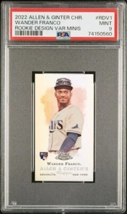 2022 Topps Allen & Ginter Chrome Wander Franco Rookie Variation Minis RDV1 PSA 9 - Picture 1 of 2