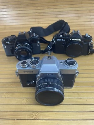 Vtg Chinon CM-4s, Yashica FR 2, KS Super 2 Bundle Of 3 Cameras - Image 1 of 4