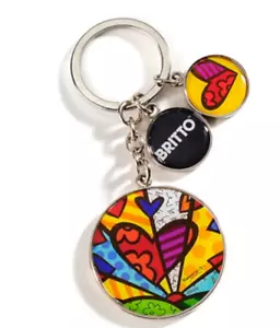 Romero Britto Key chain Keychain: Heart A New Day * NEW * - Picture 1 of 2