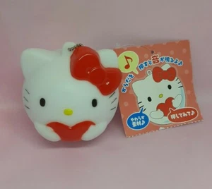 Sanrio Japan Hello Kitty squeeze toy with sound bag charm New with tag - Picture 1 of 2