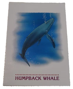 1994 Scholastic Trading Card Black Humpback Whale (H7 - Picture 1 of 2