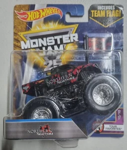 Monster Jam 25th Ann. NORTHERN NIGHTMARE con bandera de equipo - TOUR FAVORITOS # 10/10 - Imagen 1 de 1