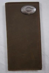 ZEP-PRO NCAA Georgia Bulldogs Crazy Horse Leather Long Roper WALLET ONLY NO BOX - Picture 1 of 12