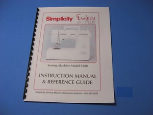 Simplicity S180 Sewing Machine Manual - Printed - Picture 1 of 2