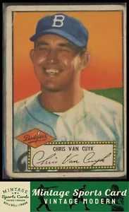 1952 Topps - Chris Van Cuyk - #53 Rookie RC Brooklyn Dodgers - Picture 1 of 2