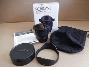 Rokinon Manual Focus 8mm f3.5 UMC CS II Fish-Eye Lens Nikon F mount - Picture 1 of 6