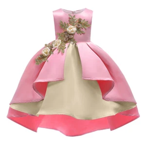 Flower Kids Girls Princess Tutu Dress Evening Party Girls Pageant Prom Gown - Picture 1 of 36