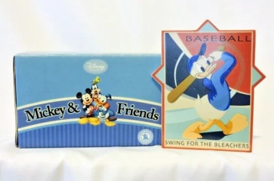 Disney Donald Duck Baseball Plaque Mickey and Friends Swing for the Bleachers - Image 1 of 4