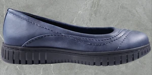 Easy Street Ballet Flats Women's Size 6M Navy Cosma Slip Ons Easy Motion Comfort - Picture 1 of 9