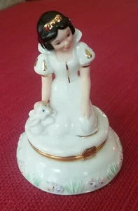 Lenox Disney Snow White Porcelain Treasure Trinket Box & Charm - Picture 1 of 9