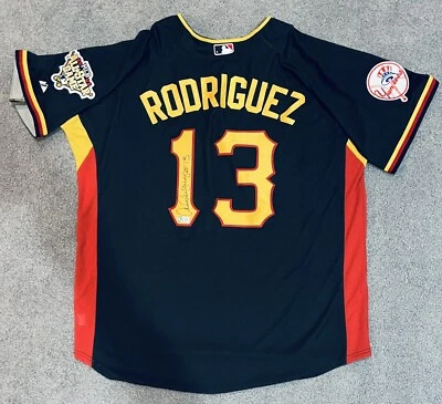 ALEX RODRIGUEZ W/13 BECKETT AUTHENTICATE SIGNED 2006 MAJESTIC BP ALL STAR JERSEY - Image 1 of 4
