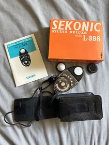 SEKONIC STUDIO DELUXE MODEL L-398 : EXPOSURE / LIGHT METER (NEVER USED) - Picture 1 of 8