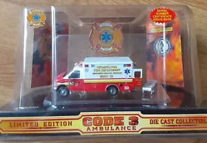 CODE 3 PHILADELPHIA EMS MEDIC AMBULANCE F-350 1:64 FIRE RESCUE TRUCK 12055 - Picture 1 of 5