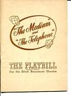 Marilyn Cotlow Gian-Carlo Menotti The Telephone And The Medium 1947 Playbill